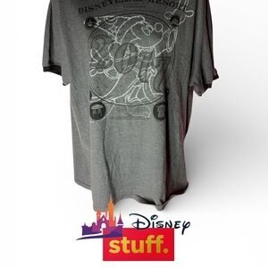Disney Charcoal Graphic Tee for Men (10282)